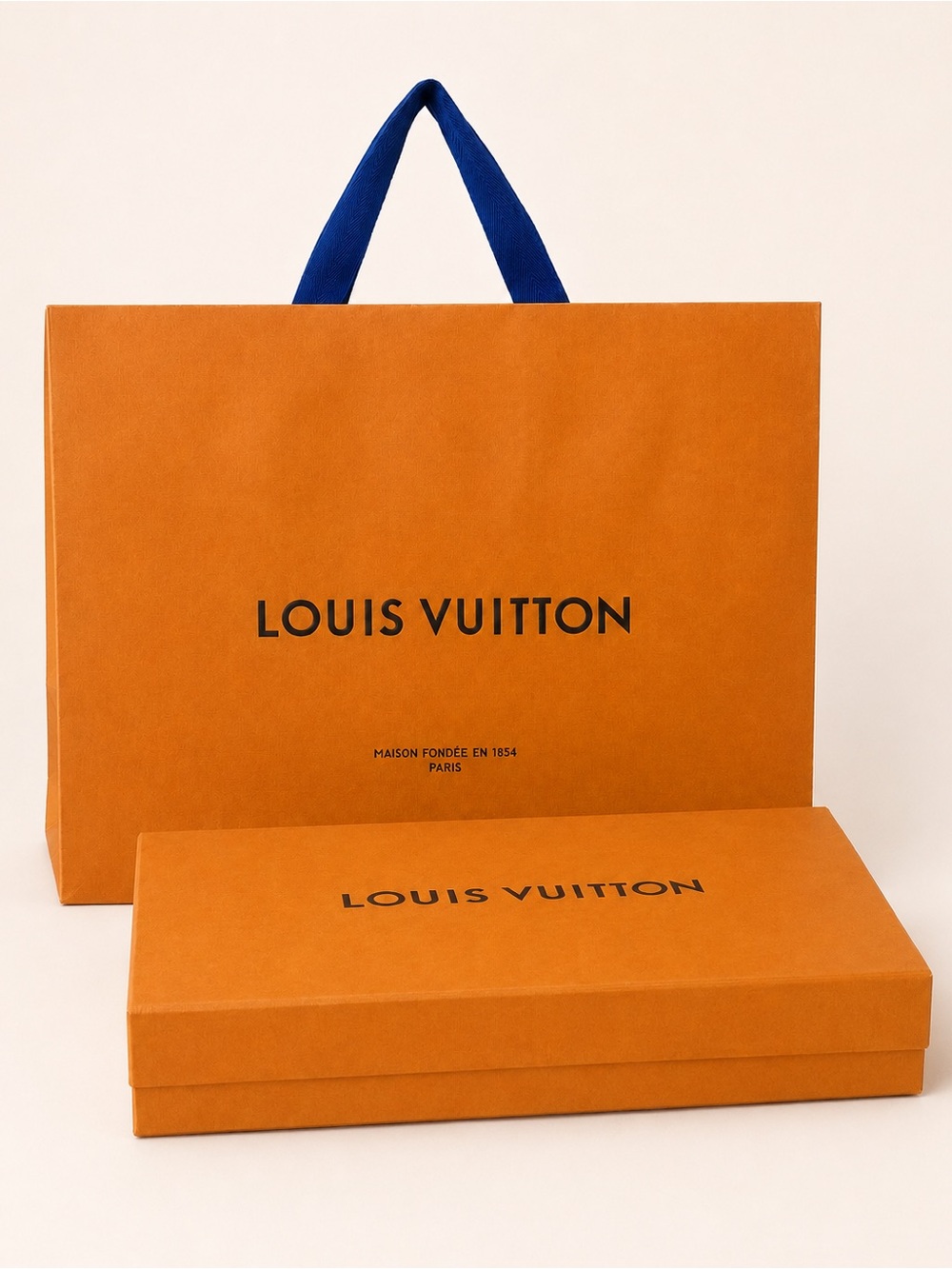 Louis Vuitton Empty Gift Box & Shopping Bag Bundle